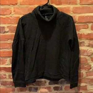 Dark Green Turtle Neck Cropped Sweater